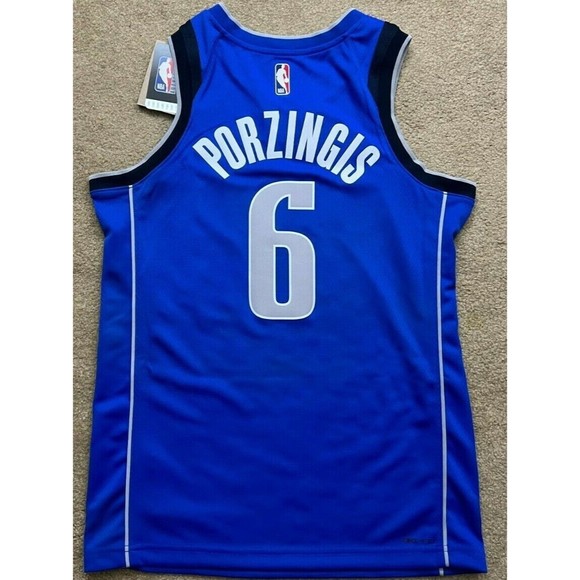 Dallas Mavericks Kristaps Porzingis Swingman Icon NBA Basketball Jersey Size M - Picture 2 of 7